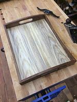 Walnut and spalted hackberry serving tray