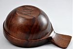 bottom of walnut porringer