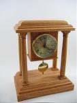 Oak mantel clock