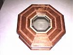 an 8 sided box with inlay