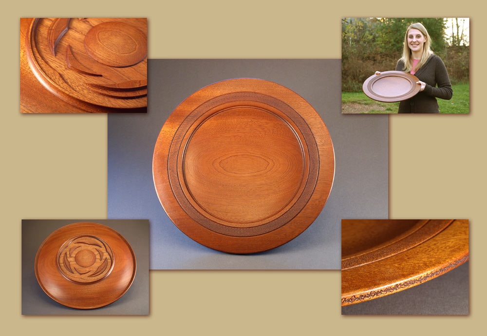 platter from sapele, with Frank Penta's multi-axis foot treatment.