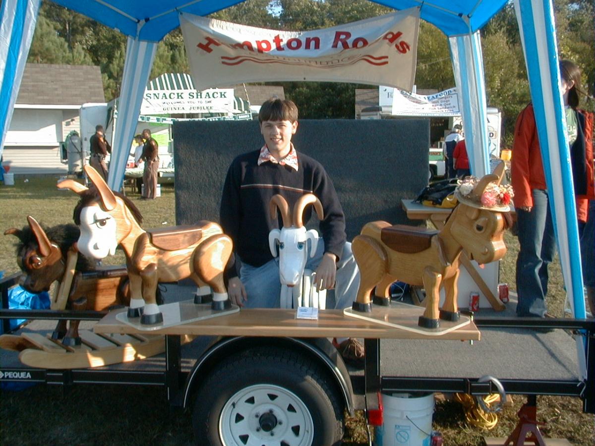 Aaron Koehl at the Guinea Jubilee in 2001