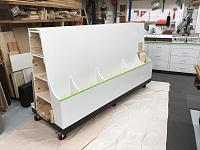 New rolling lumber cart