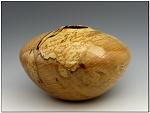 Spalted Maple Hollow Form 
 
8  diameter x 5 3/8 high x ~ 1/8 thick