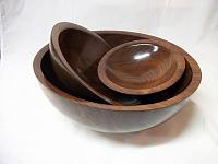 Walnut Bowl 3 piece 2