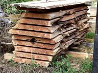 cedar slabs cut on my sawmill