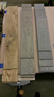 stained veneers, 4-inches wide in varying lengths