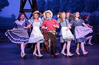 Nephew Kevin, hangin' with the girls in the production of Oklahoma