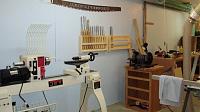 These are the lathe tool racks I designed and built in March 2010