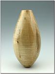 Curly Maple Vase #2 
 
8 5/8" high x 4 1/4" wide x 1/8" thick, gloss poly