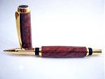 Curly Redwood, Baron Rollerball.  2009 Pen Exchange, Traded to Graham Sugar for a lovely Conkerberry fountain pen