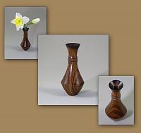 Bud vase, Cocobolo